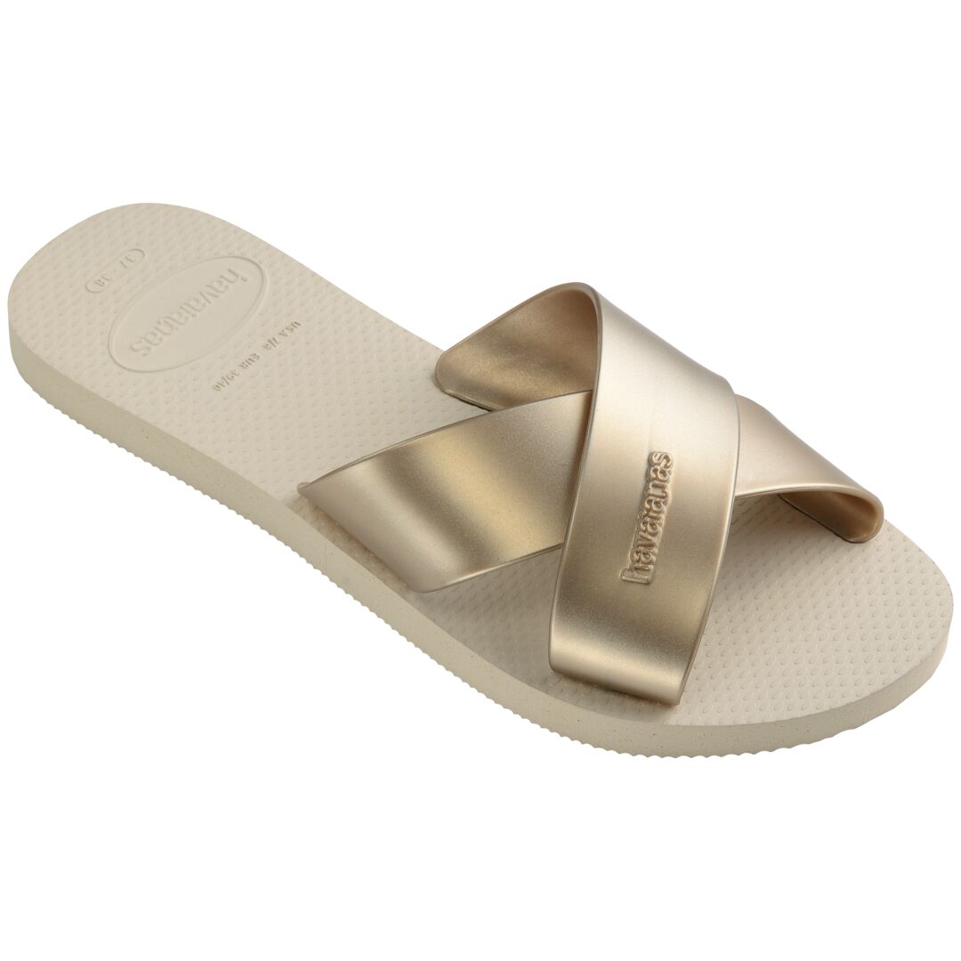 AQUA METALLIC SANDALS