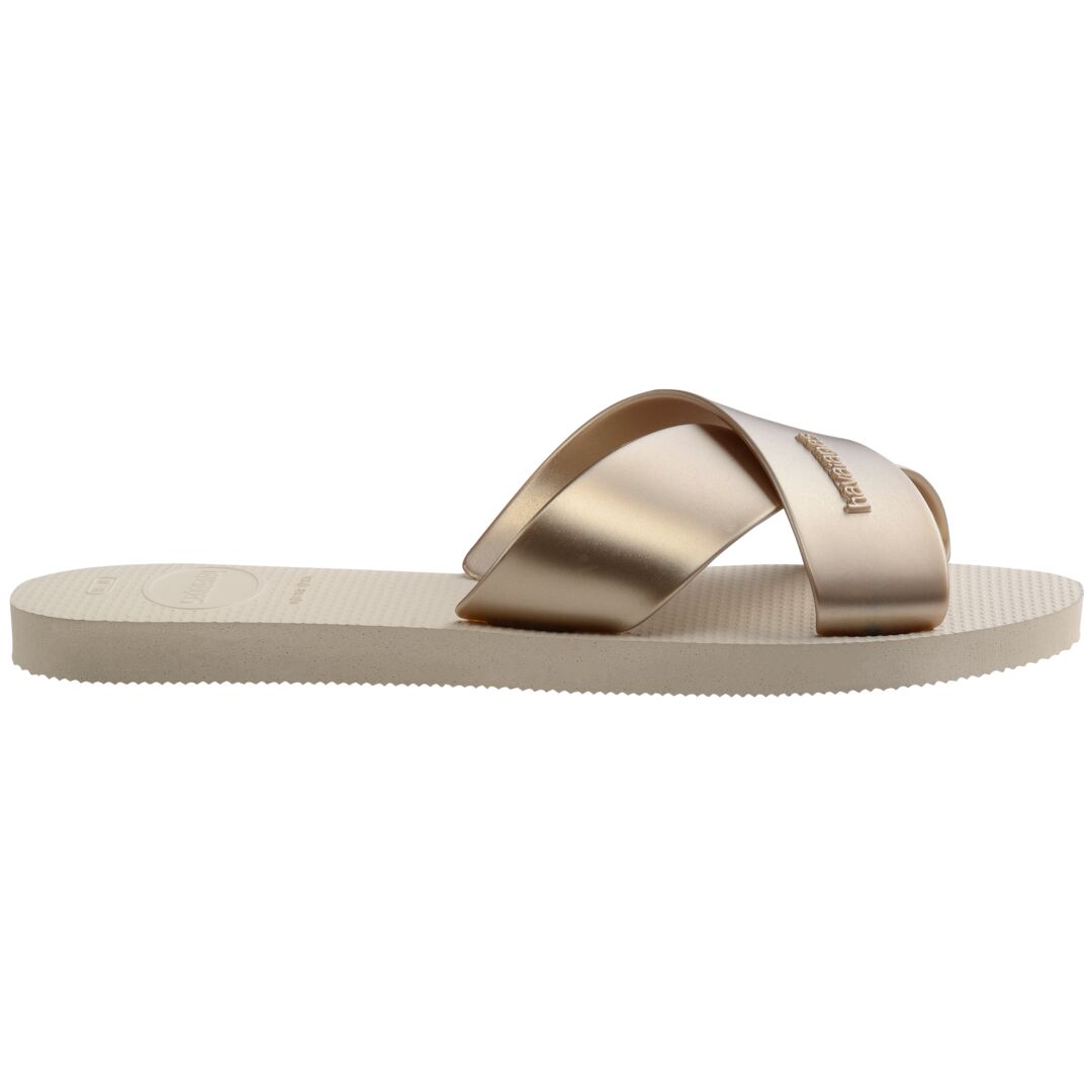 AQUA METALLIC SANDALS