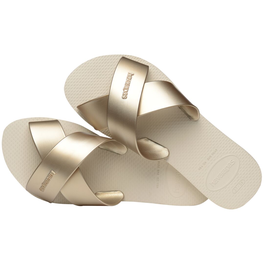 AQUA METALLIC SANDALS