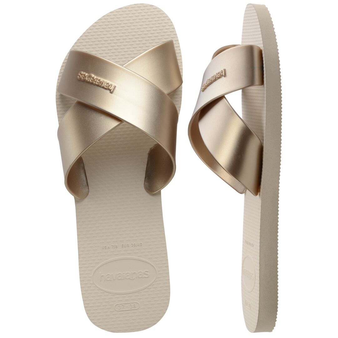 AQUA METALLIC SANDALS