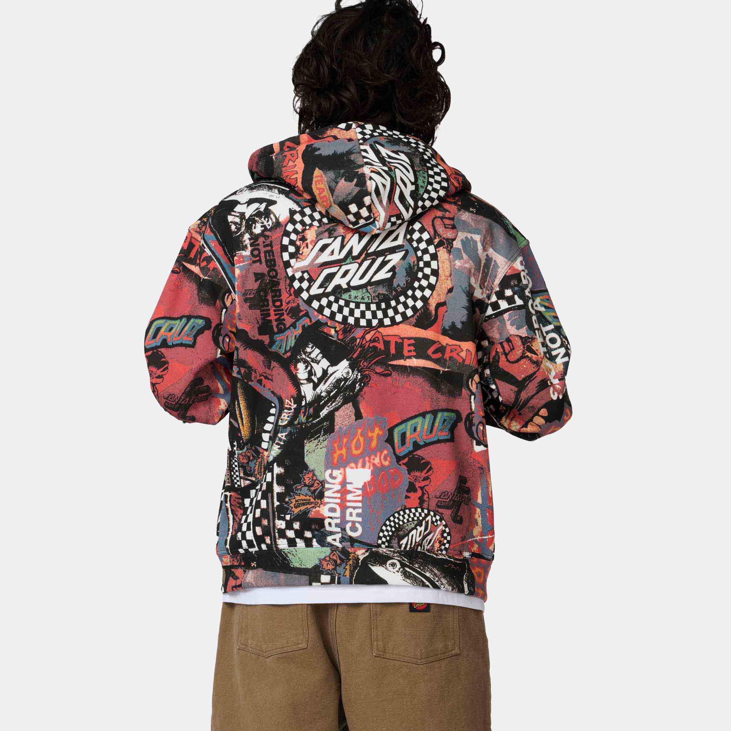 Collage Zip Hood