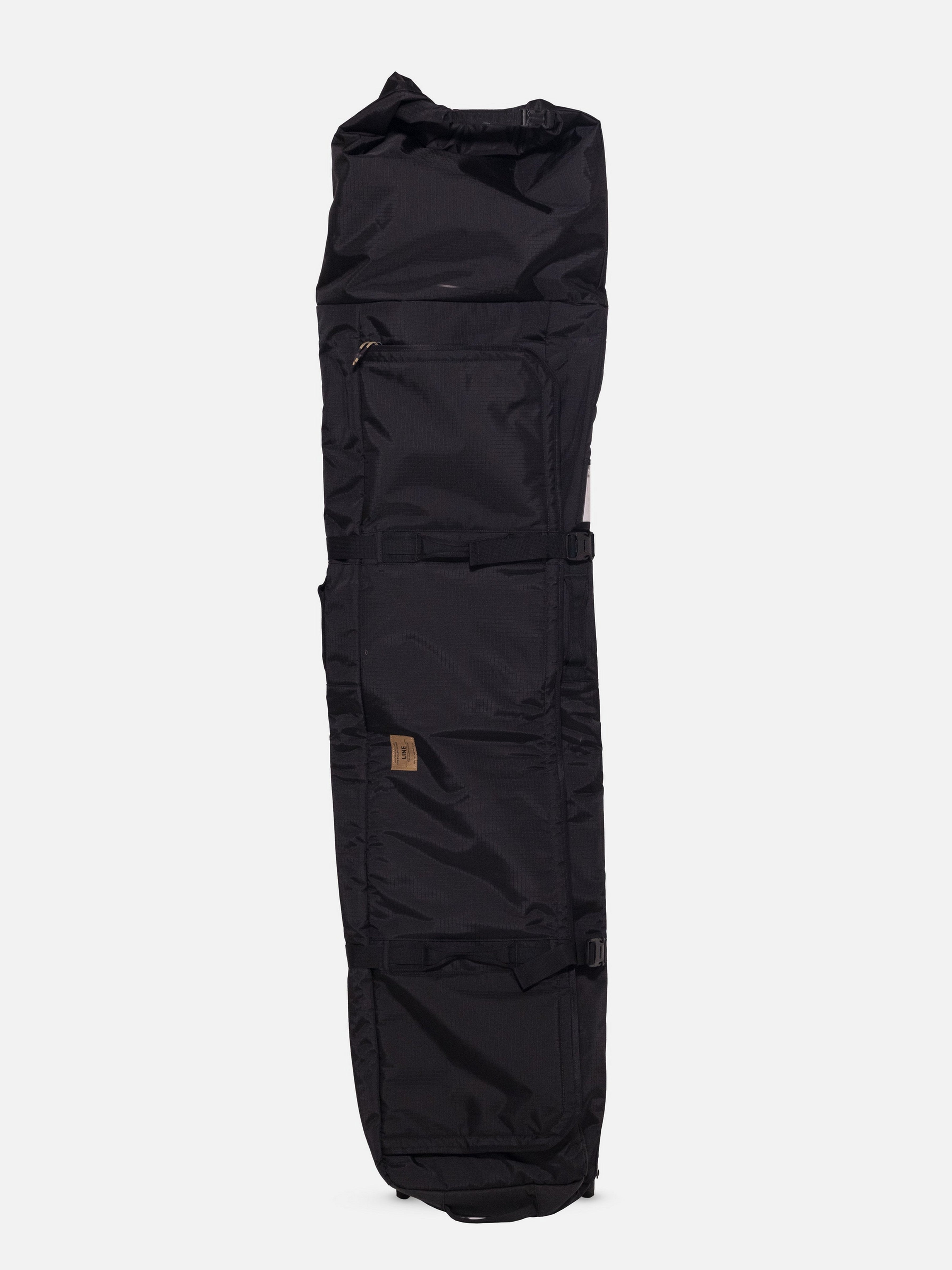 LINE ROLL TOP ROLLER SKI BAG black