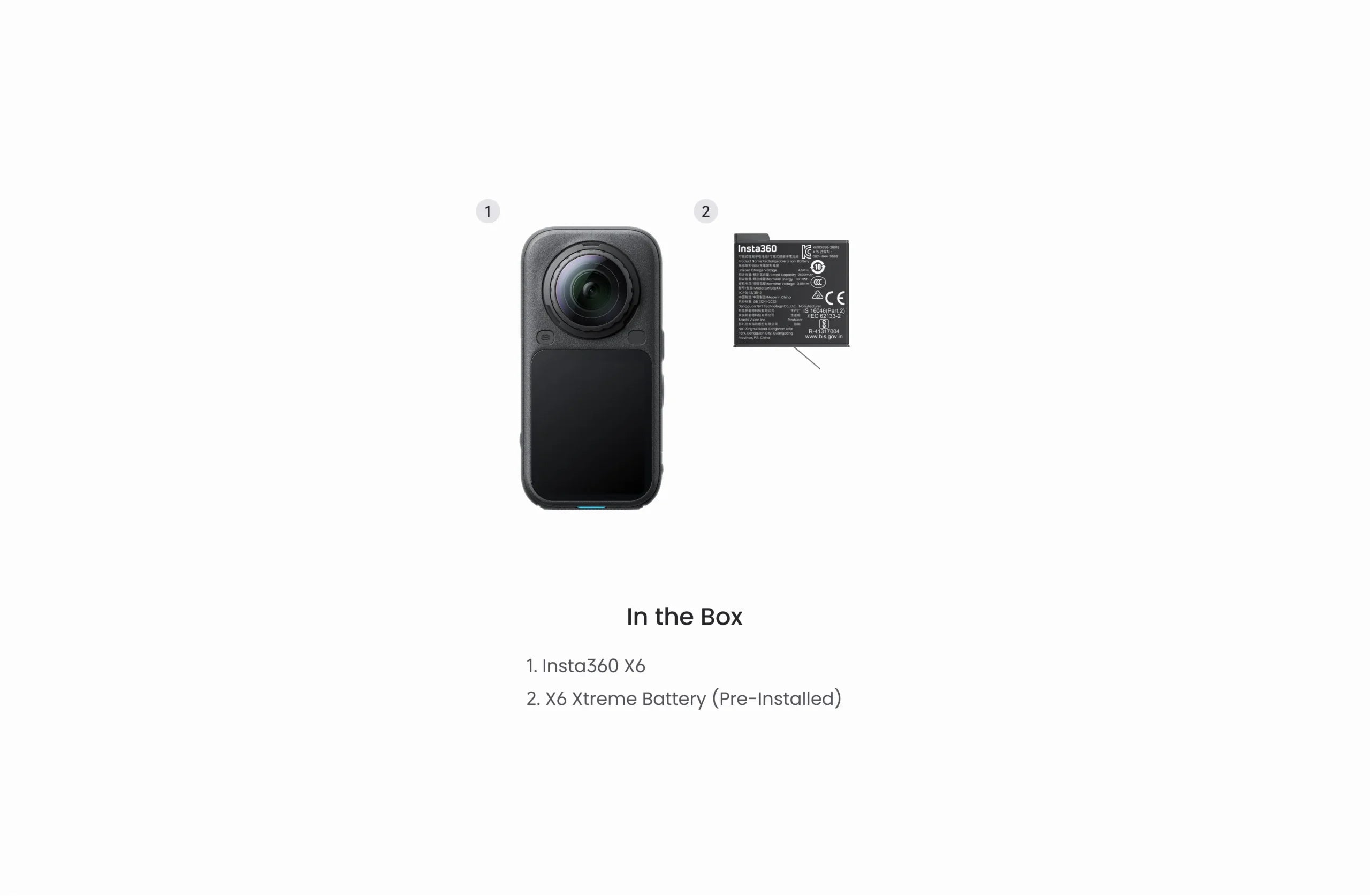 Insta360 X6 Standard Bundle Midnight Black